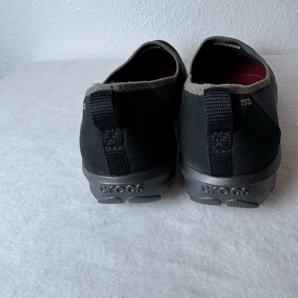 Crocs Busy Day Stretch Skimmer Slip On Comfort Shoes Women's size 10 Black - Picture 5 of 13